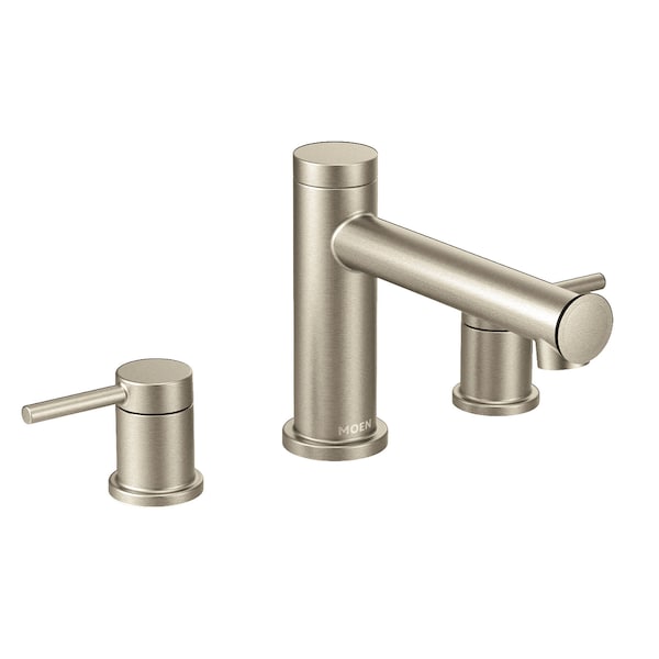 Two-Handle Roman Tub Faucet Brushed Nickel